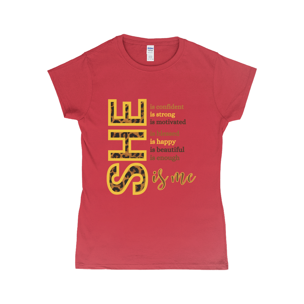"She Is"T-Shirts (Leopard)