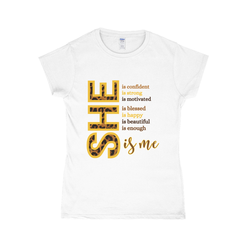 "She Is"T-Shirts (Leopard)
