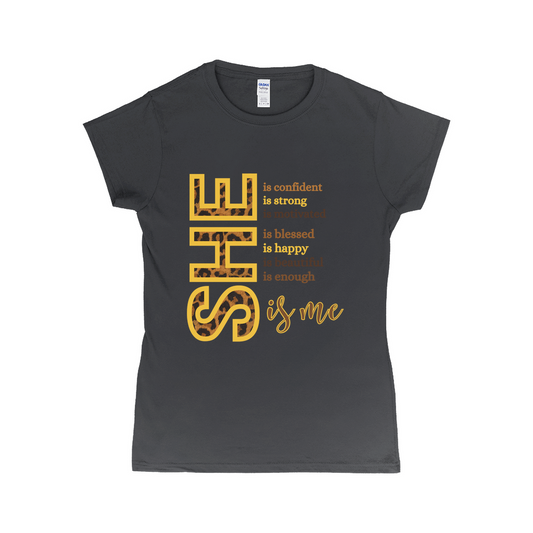 "She Is"T-Shirts (Leopard)